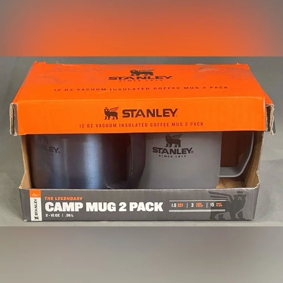 NIB 2 Stanley coffee Camp Mug set - Picture 2 of 2